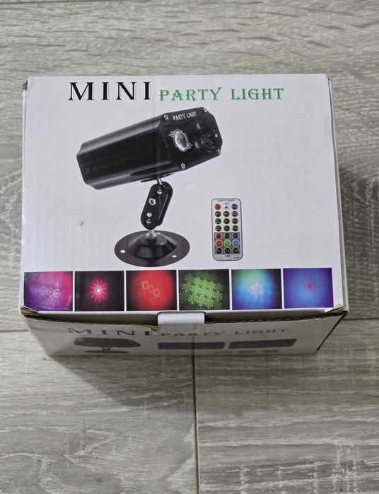 Bilă disco LED cu 6 culori, 24 modele, control prin sunet