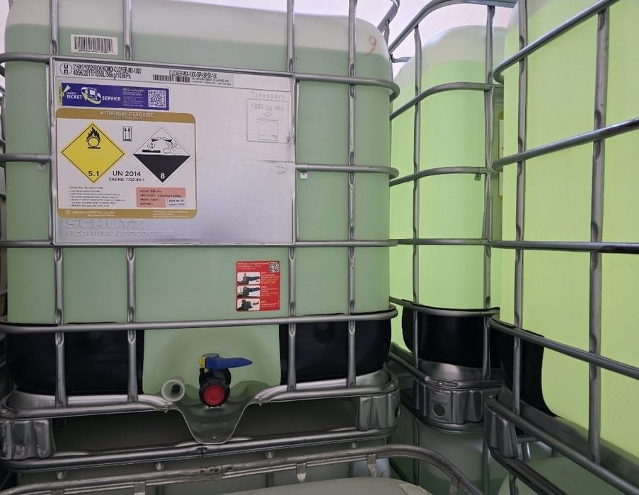 Перекись водорода (пергидроль) 60%, 37%, 35%, 33%, 30% оптом и в розн.