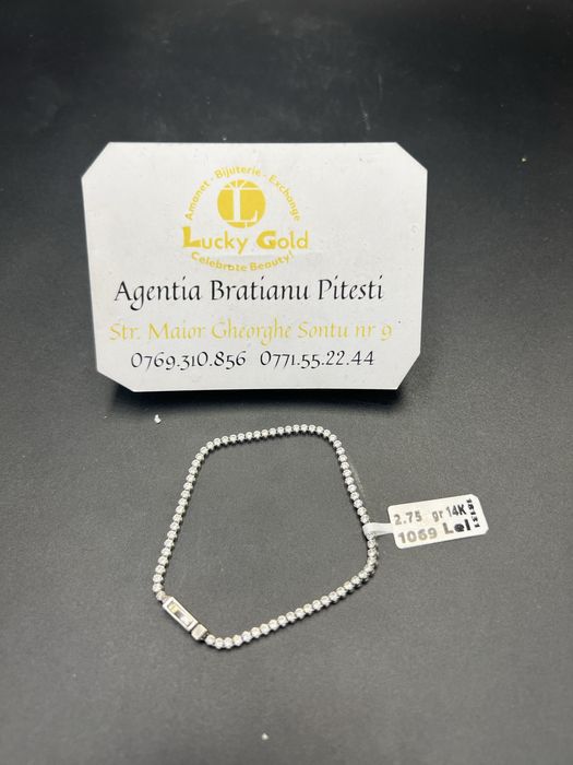 Bratara tenis aur 14 k 2,75 gr lungime 14 cm cod21946