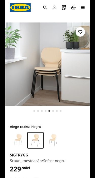 Vand set de 4 Scaune IKEA-setul la 600 lei