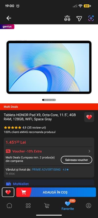 Honor Pad X9 + husă (Tabletă)