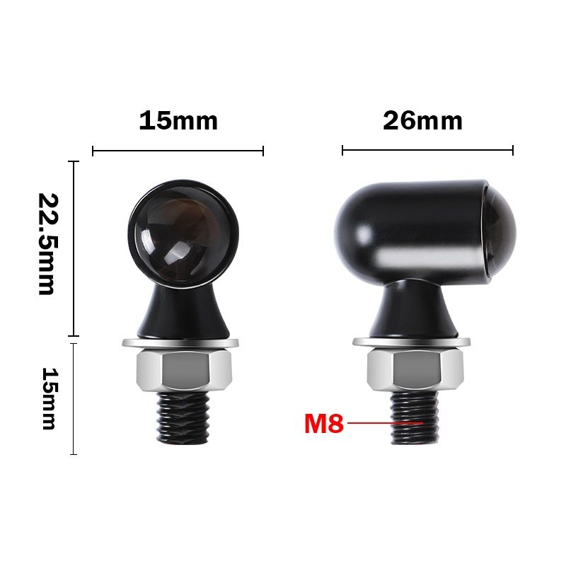 Метални LED мигачи за мотор