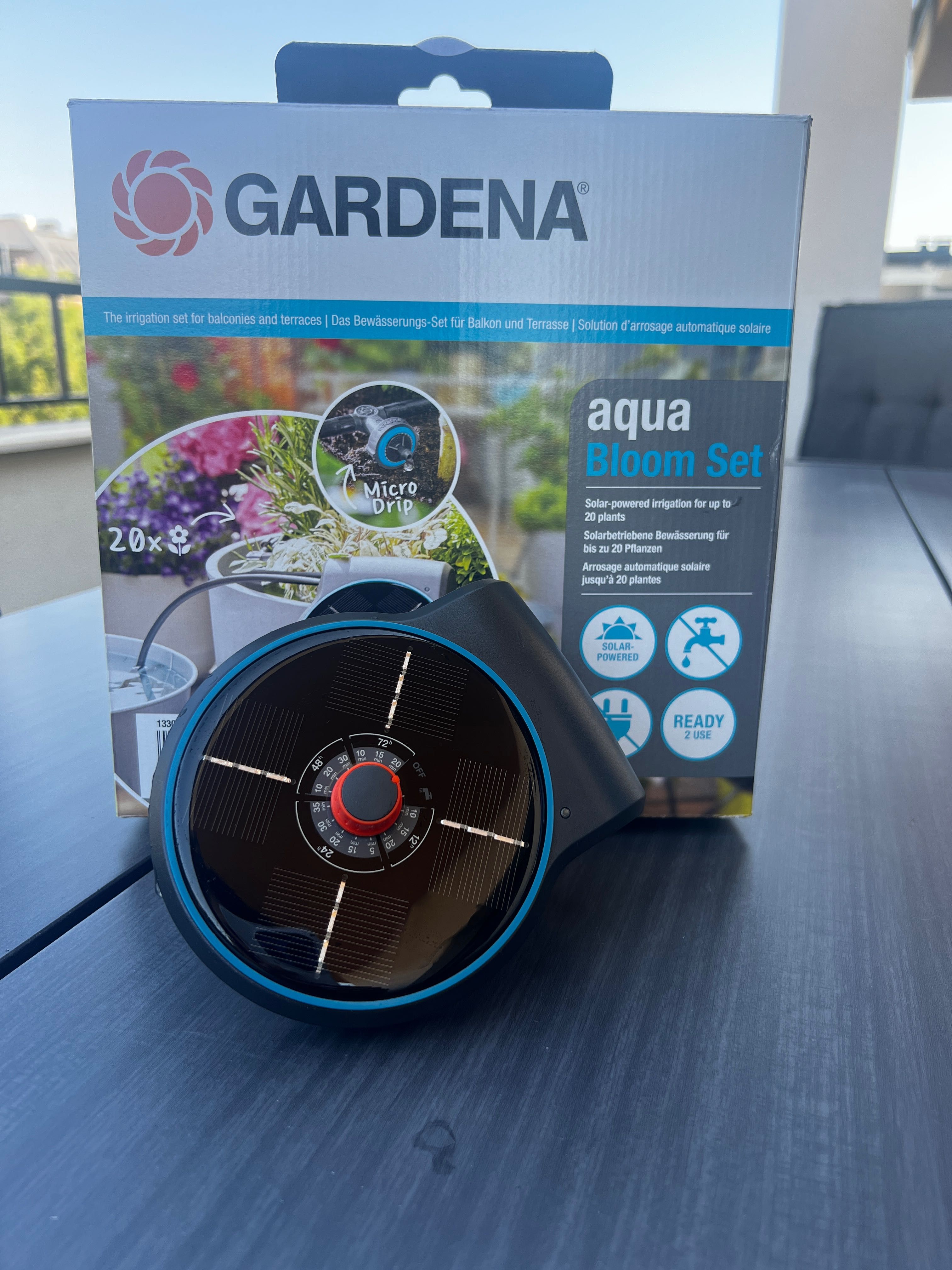 AquaBloom - Комплект за капково напояване Gardena соларен