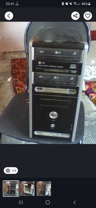 Arzon kampyuter manitor + protsesor + klaviyatura mishka