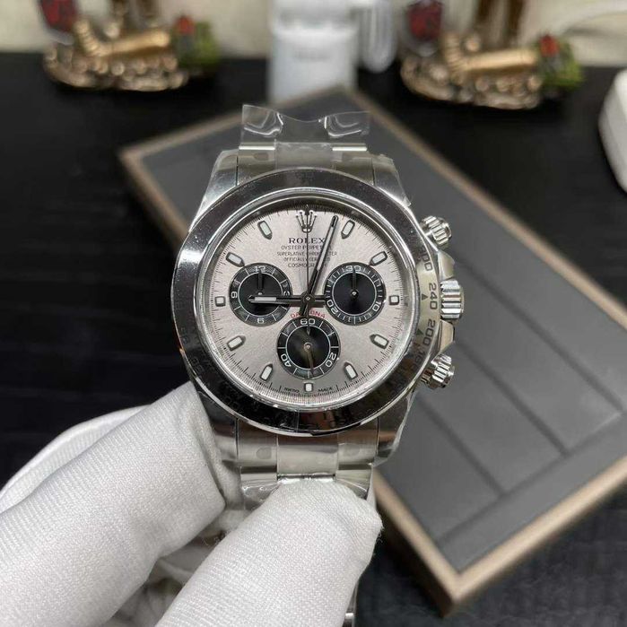 rolex daytona 4130 grey dial