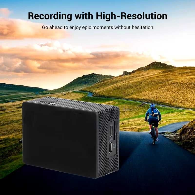 Екшън Камера 4K с Wi-Fi, Водоустойчива Заснемане Спортна Камера Мото