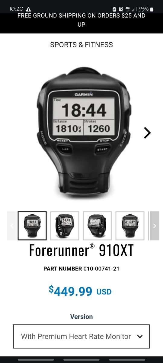 Garmin Forerunner 910xt