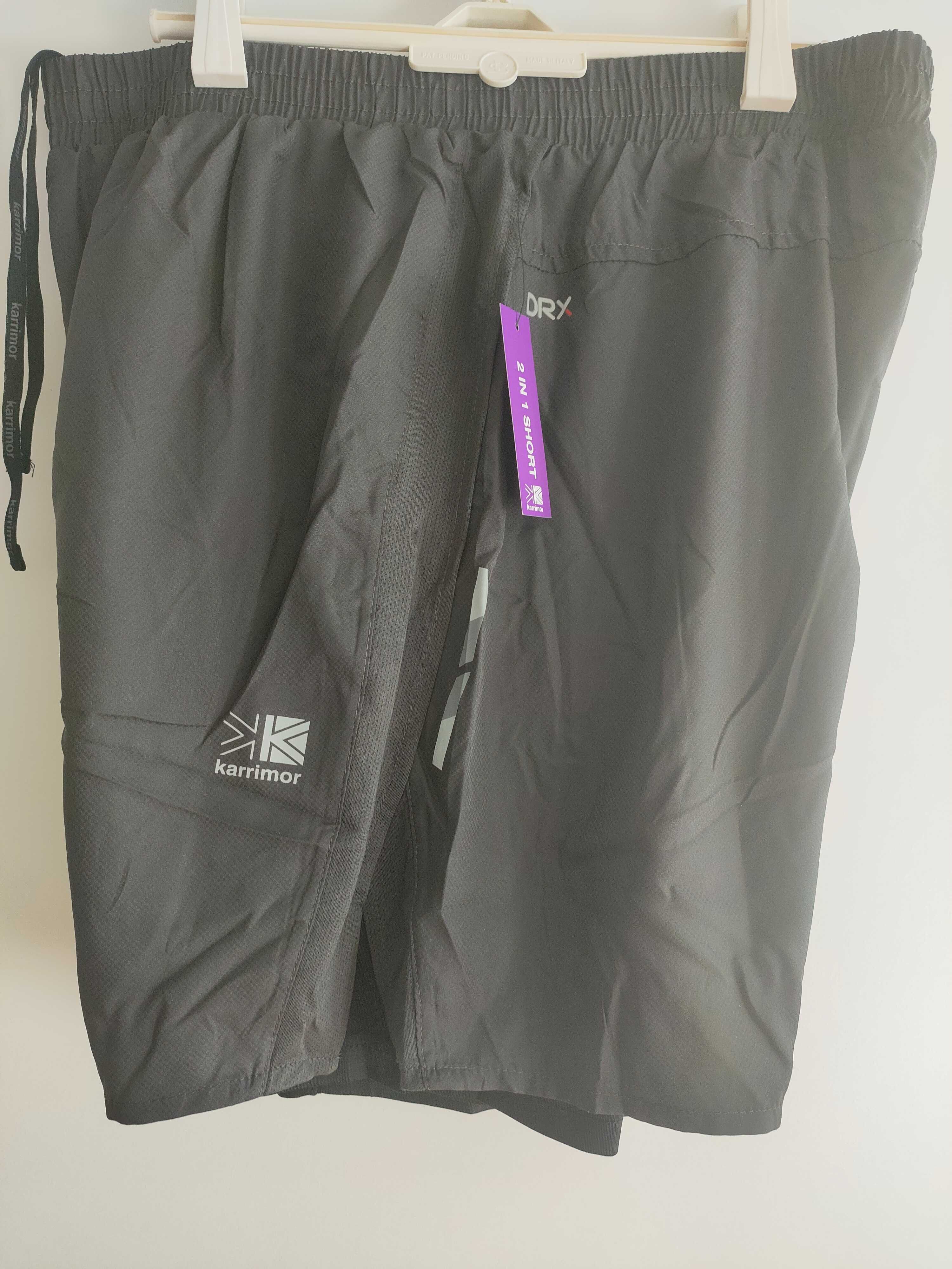 Pantaloni scurți (Karrimor) de performanță  XLite 2in1 pentru bărbați