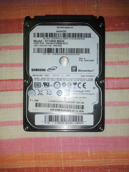 Жёсткий диск для ноутбука