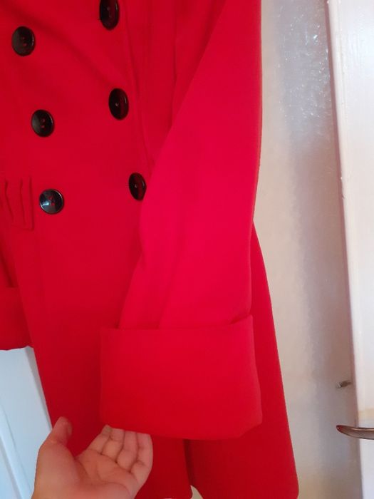 Дамско палто червено