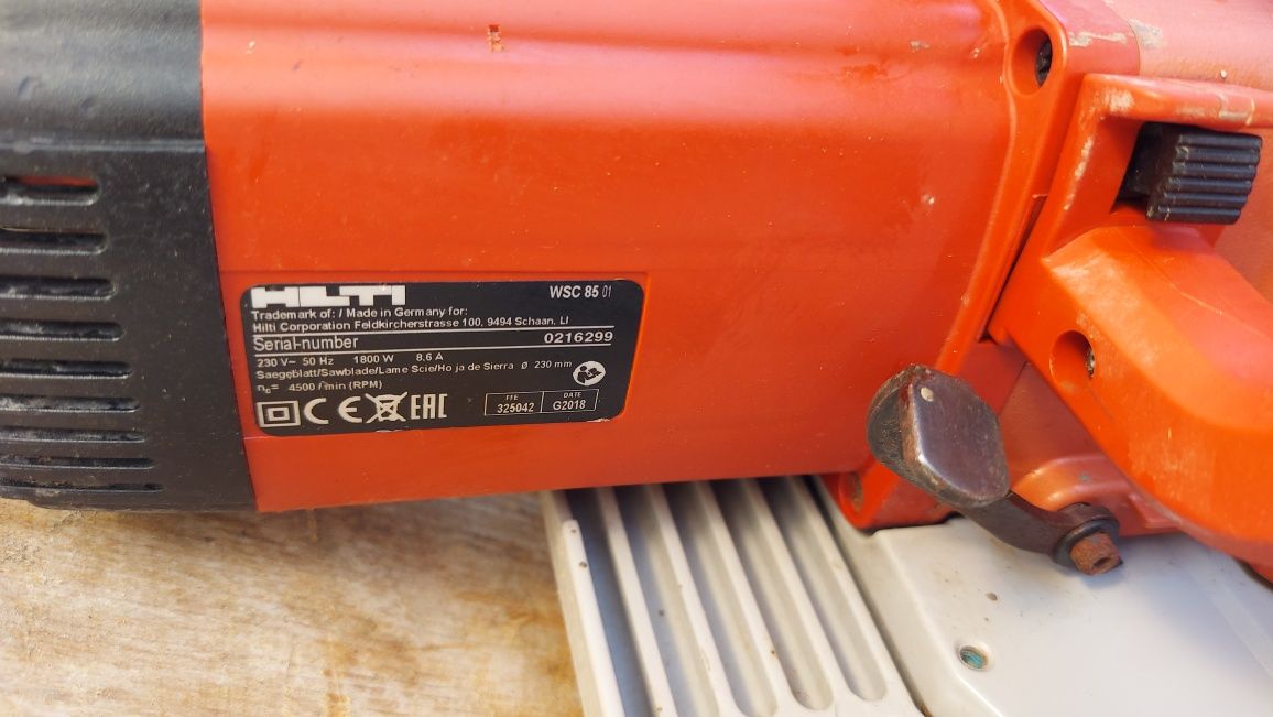 Circular hilti wsc 85