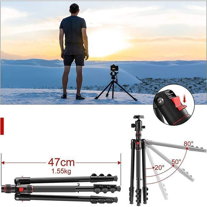 Suport Trepied foto monopied reglabil,44 -168 cm, cu cap rotativ 360