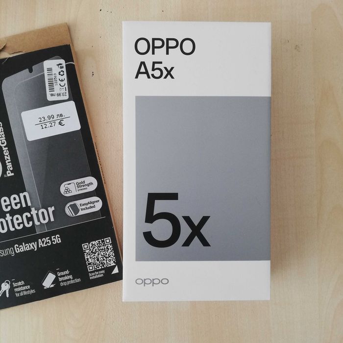 Чисто нов телефон + Подарък протектор! Oppo A5x 4G 128 GB 4 GB RAM