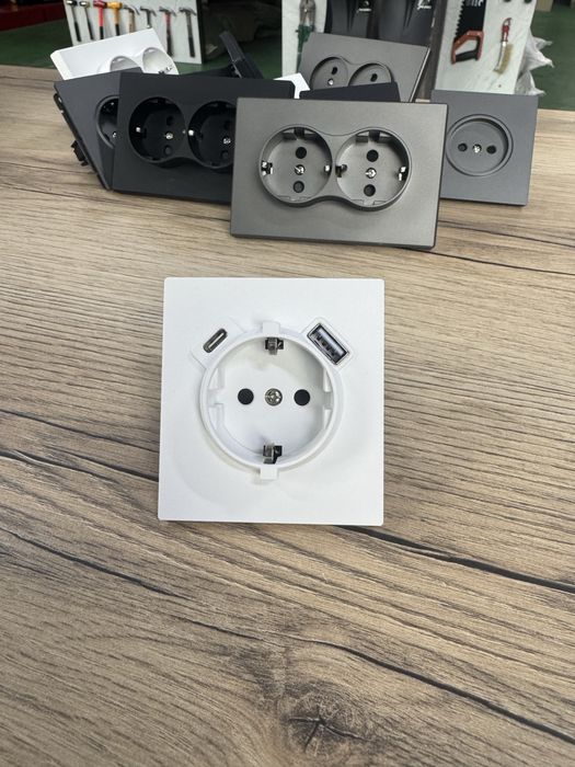 Розетки с usb, type-c