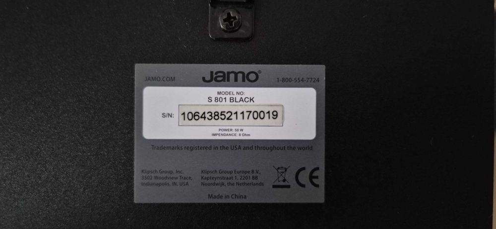 Sistem Surround / ATMOS boxe JAMO S 803 HCS + S 8 ATM, negru