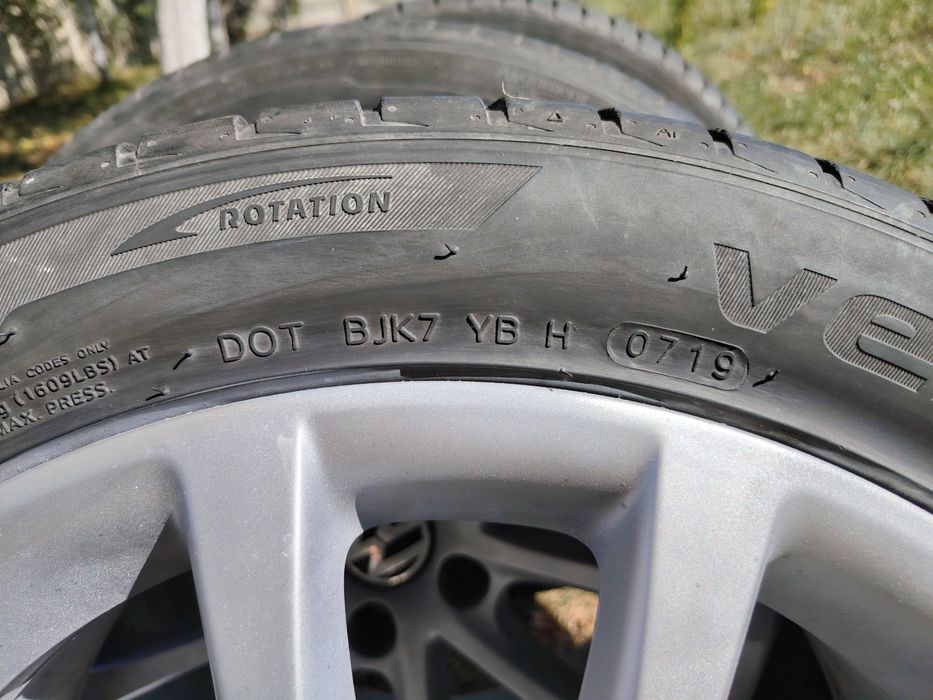 Vand jante AL/17  VW, cu anvelope vara, Hankook 235/45/17