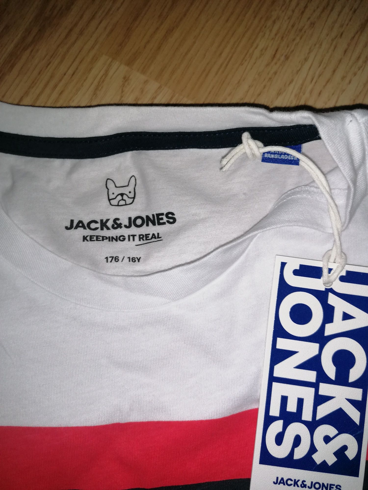 Tricou Jack & Jones adolescenți mar. 176, nou