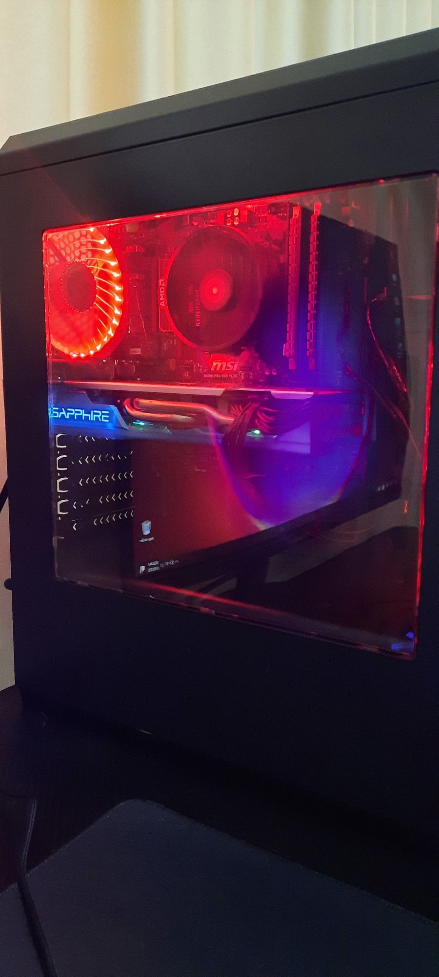 Calculator/PC Complet - Ryzen 5, Monitor 27", Tst, Mouse, Casti