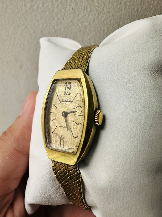 Ceas mecanic Glashütte 17 Rubine - ceas damă vintage german Anii 60'