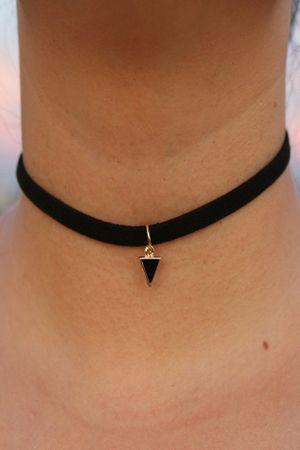 Choker Mystyle Fashion Black Delux - Colier elegant pentru gat