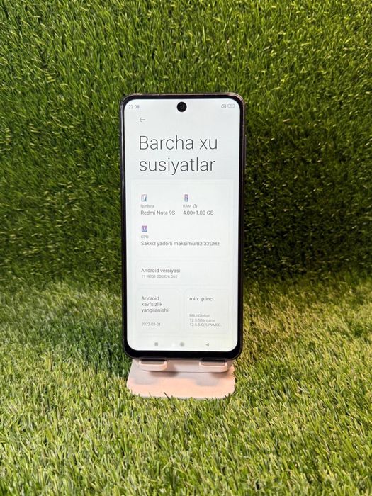 Redmi note 9S sotiladi dastavka bor