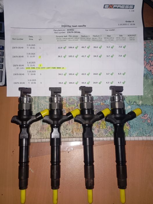 Дюзи за Toyota Land Cruiser LC120 3.0 D4d