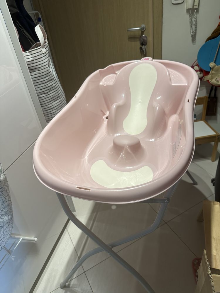 Бебешка вана OK BABY Онда еволюшън розова анатомична