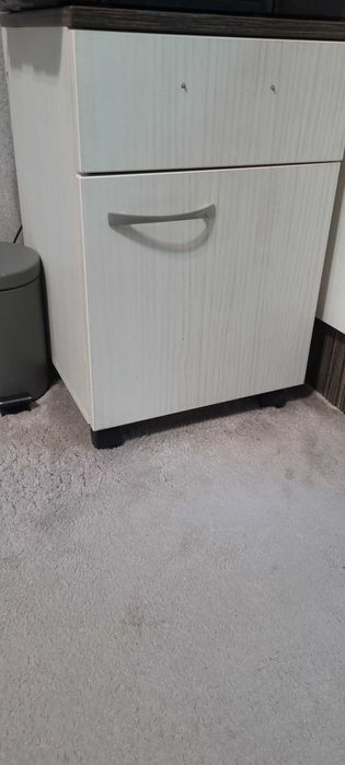 Mobilă dormitor-pat suprapus cu saltea, scări sertar, comoda, birou