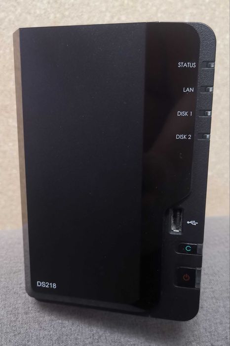 мрежови сторидж NAS Synology DS218, 2Gb DDR4 RAM, 2 bay