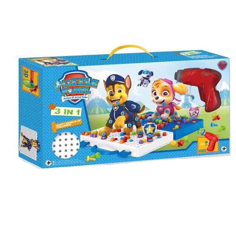 Конструктор - 3D мозайка с винтоверт, Пес Патрул, Paw Patrol