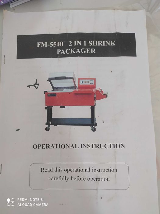 FM-5540 2 in 1 shrink packager. Вакумный упаковшик