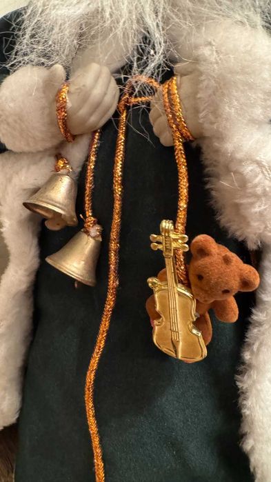 Порцеланов стар голям Дядо Мраз– връх за елха.