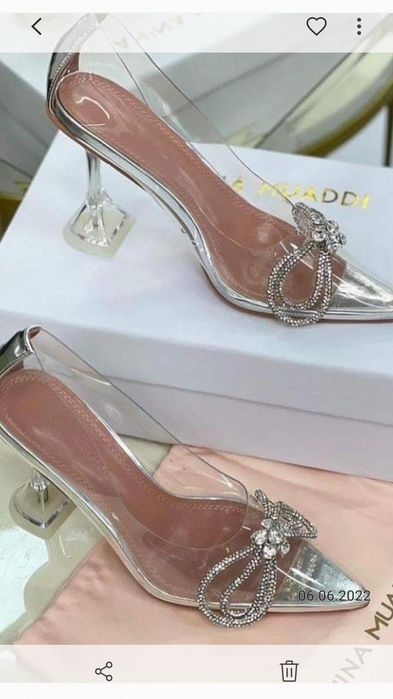 Продам хит туфли хрустальные Amina Muaddi