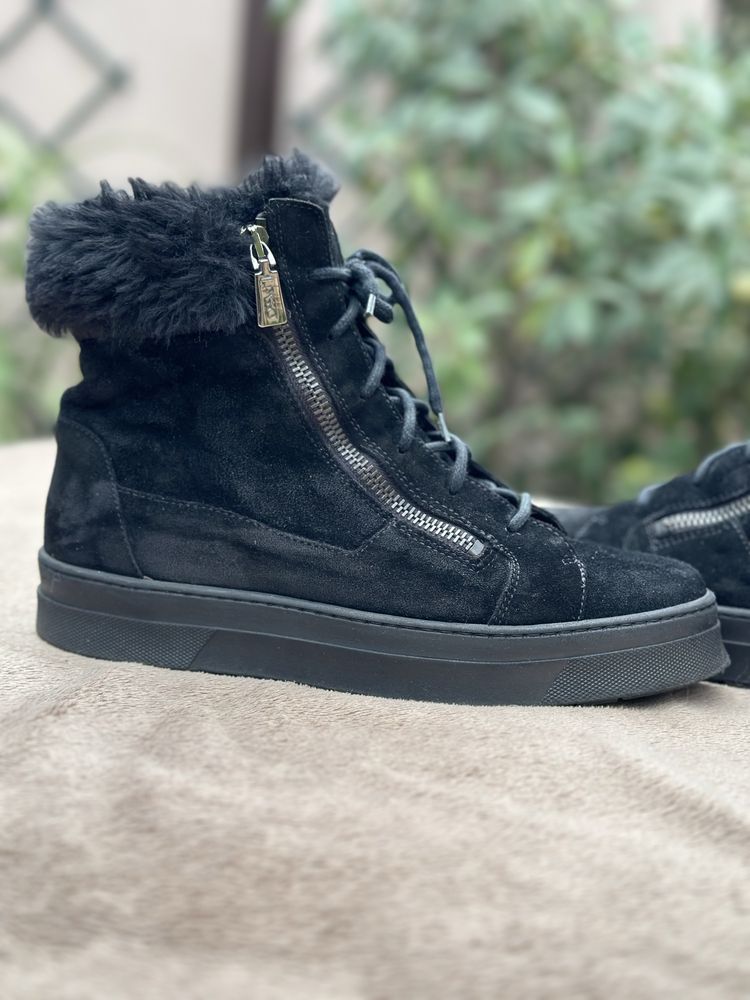 Ghete piele IL PASSO negre 38