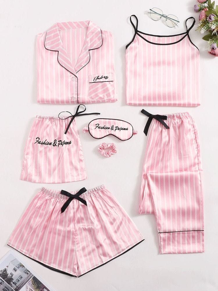 Комплект сатенени пижами тип “Victoria secret”/Виктория Сикрет