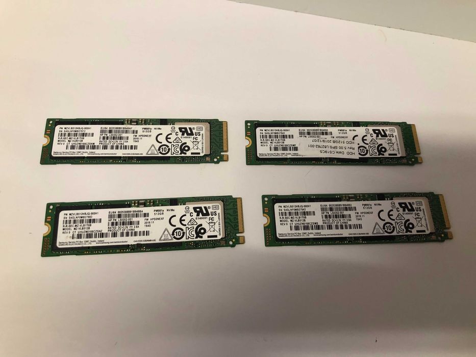 SSD M2 NVME 512 Gb,  Samsung PM981A, garantie 6 luni
