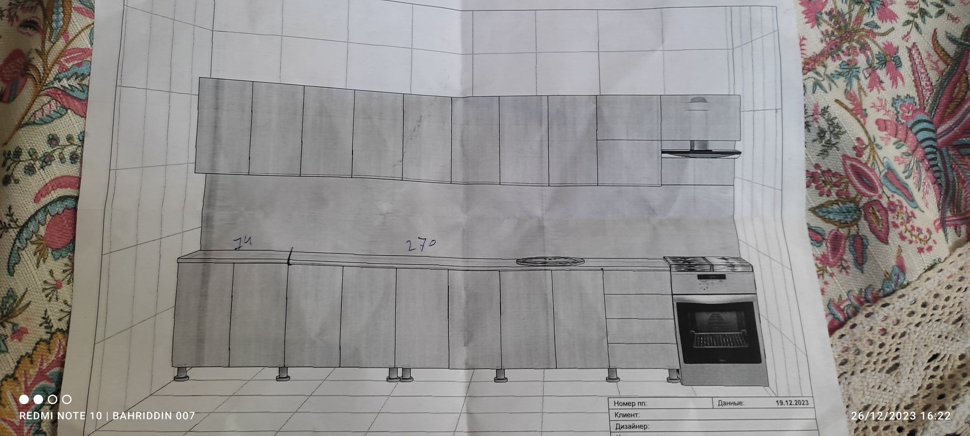 Mebel kuxny 4mitr joyga gaze bilan tushade akrildan yangi sotilade