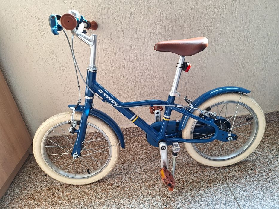 bicicleta b-twin 16 inch aluminiu usoara