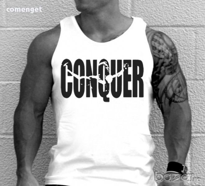 Мъжки потници и тениски CONQUIER ARNOLD, THE ROCK Fitness Фитнес!