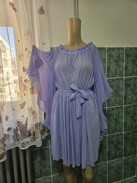 Rochie noua din voal lila,marime 36