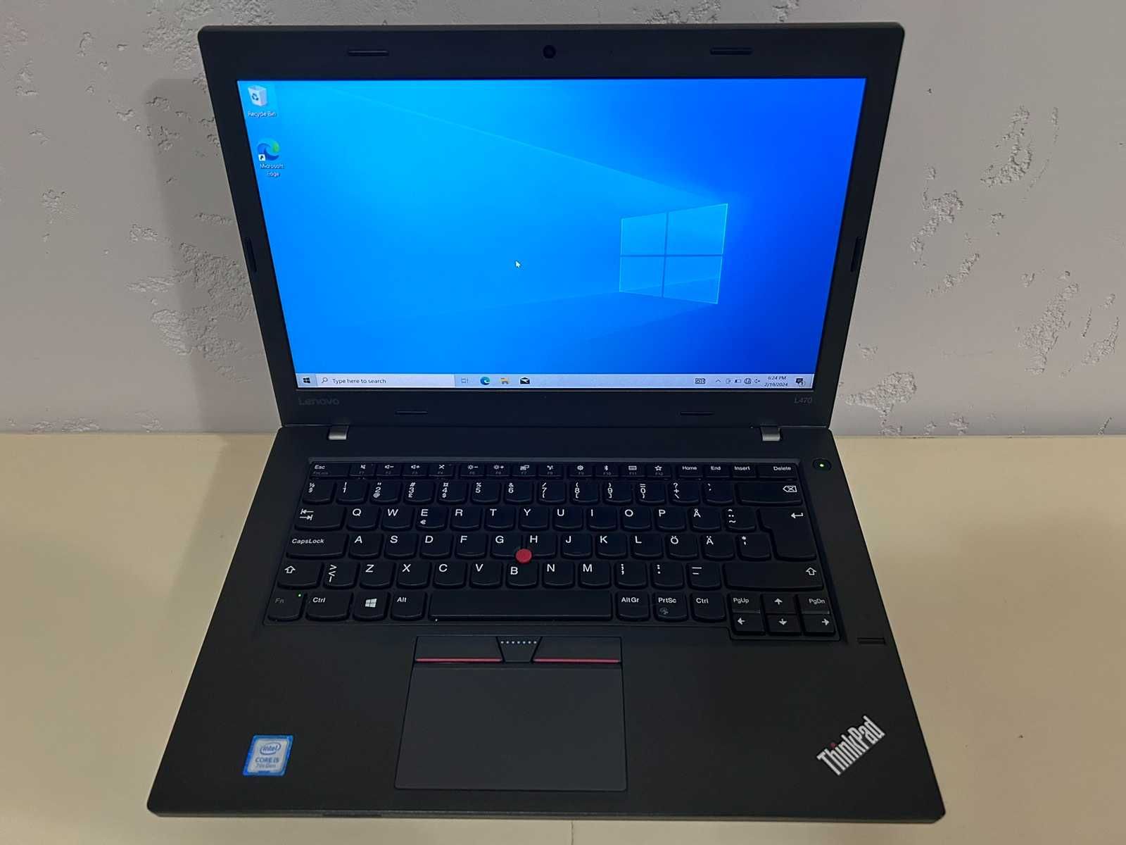 Лаптоп Lenovo Thinkpad L470 i5-7200U/16GDDR4/256SSD/14" FHD/12м.г/кл.А