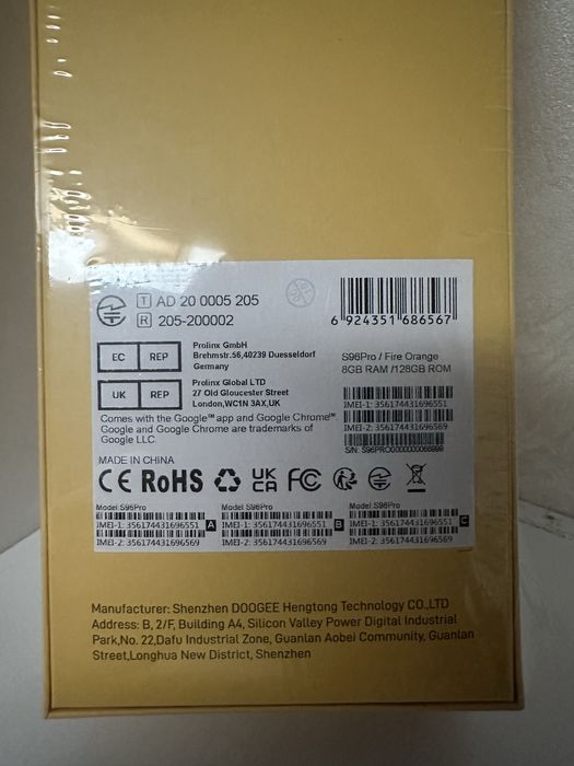 Doogee S96 Pro, 8/128GB, Orange, NOU Sigilat