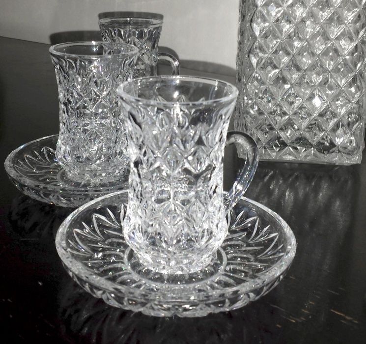 Кристален сервиз за арабски, турски чай
