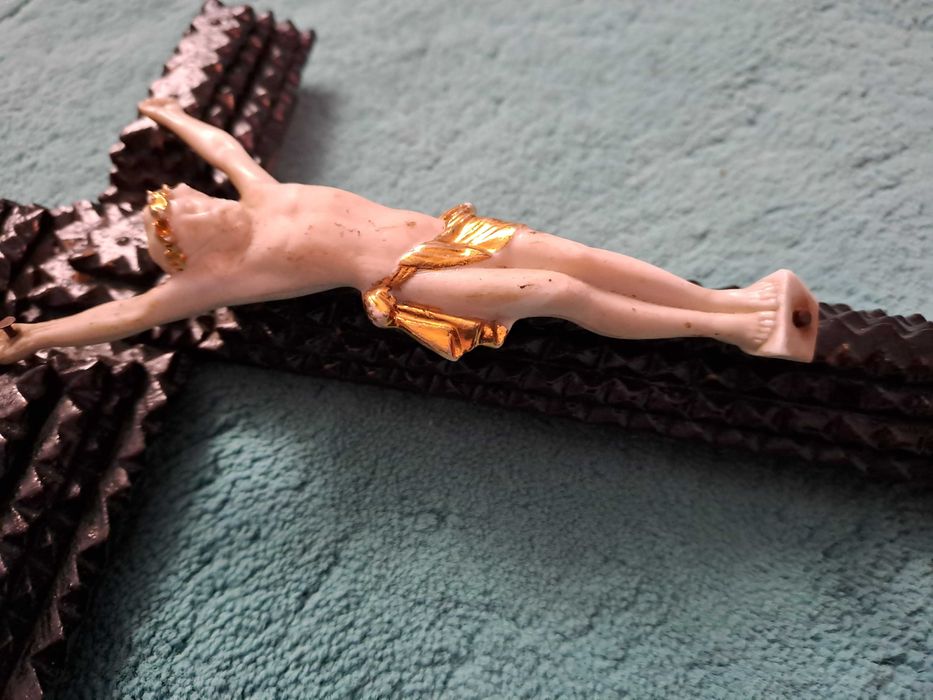 crucifix tramp art 31/17 cm