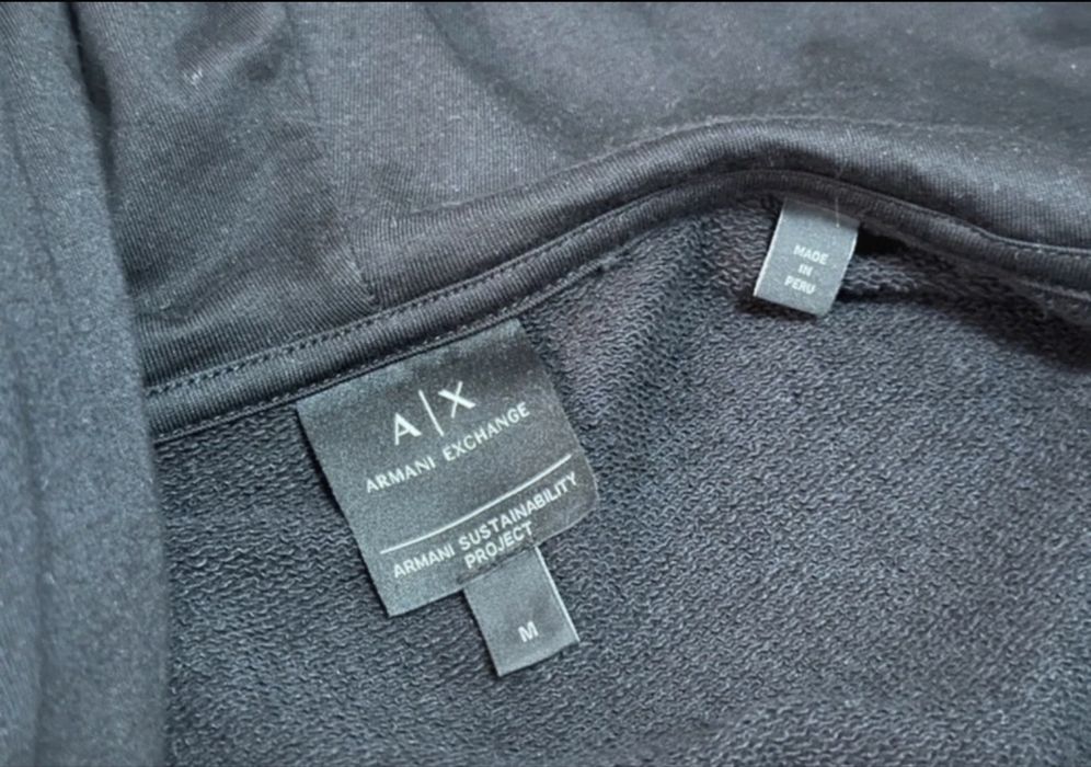Hanorac ARMANI EXCHANGE Black NOU Original Bumbac 100% PPYY-BLM02J_99X