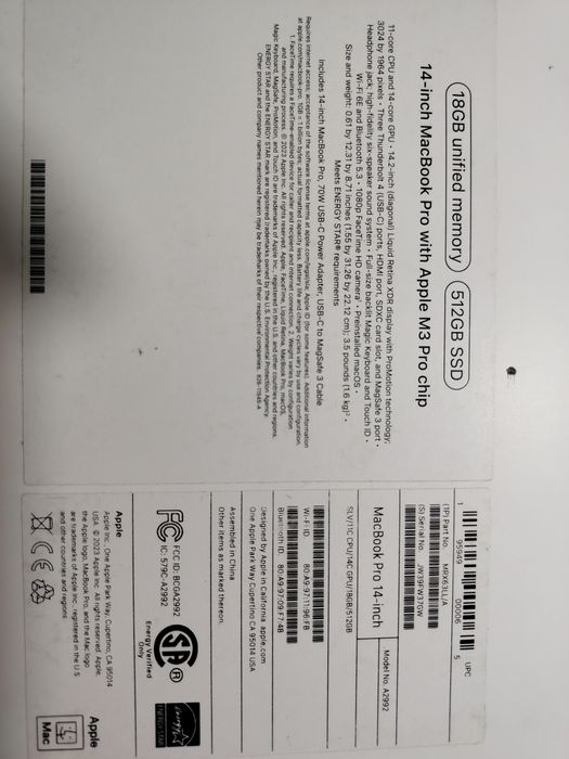 Apple Macbook pro M3