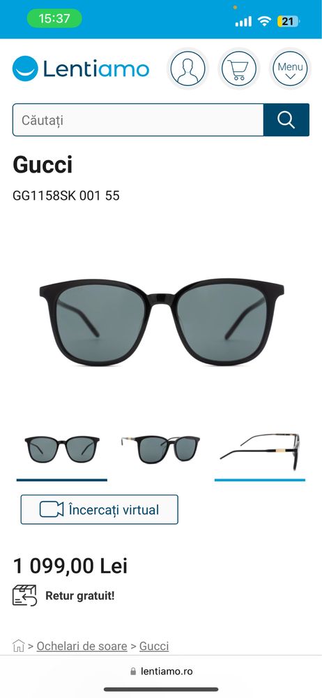 Ochelari soare Gucci