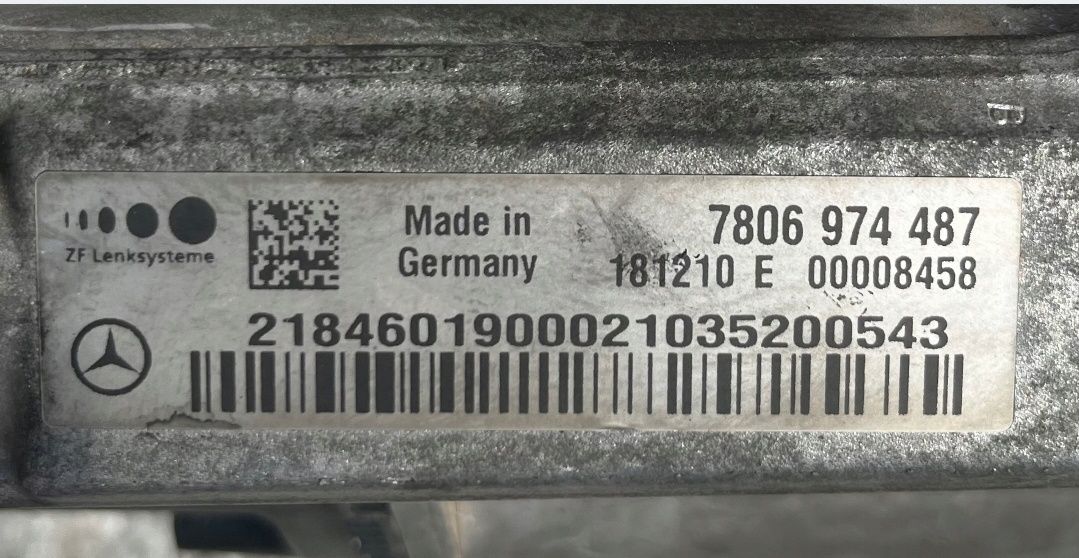 Caseta de directie, Mercedes CLS W218 2WD tractiune spate! 2184601900