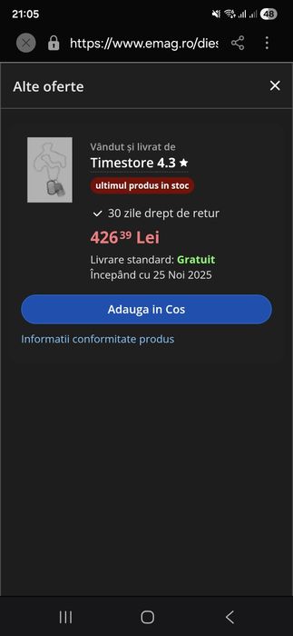 Colier/Lant Diesel Double Tag