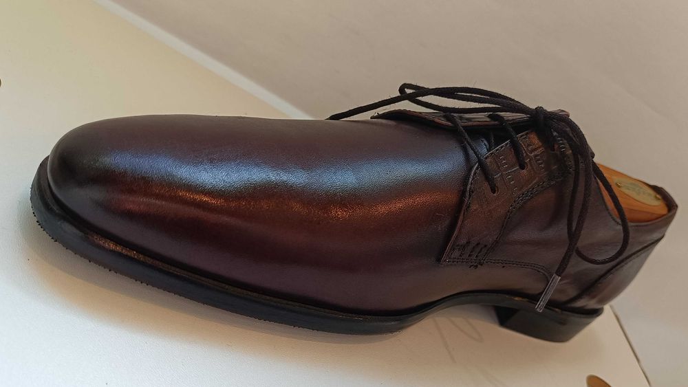 Pantofi derby 41 41.5 plain toe premium ZIGN NOI piele naturala moale